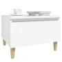 Mesas auxiliares 2 uds madera contrachapada blanco 50x46x35 cm de vidaXL, Mesas auxiliares - Ref: Foro24-819501, Precio: 49,2...