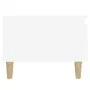 Mesas auxiliares 2 uds madera contrachapada blanco 50x46x35 cm de vidaXL, Mesas auxiliares - Ref: Foro24-819501, Precio: 49,2...