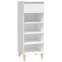 Mueble zapatero madera contrachapada blanco 40x36x105 cm de vidaXL, Zapateros y organizadores de calzado - Ref: Foro24-819772...