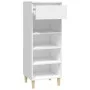Mueble zapatero madera contrachapada blanco 40x36x105 cm de vidaXL, Zapateros y organizadores de calzado - Ref: Foro24-819772...