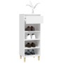 Mueble zapatero madera contrachapada blanco 40x36x105 cm de vidaXL, Zapateros y organizadores de calzado - Ref: Foro24-819772...