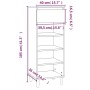Mueble zapatero madera contrachapada blanco 40x36x105 cm de vidaXL, Zapateros y organizadores de calzado - Ref: Foro24-819772...