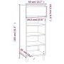 Mueble zapatero madera contrachapada blanco 40x36x105 cm de vidaXL, Zapateros y organizadores de calzado - Ref: Foro24-819772...