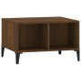 Mesa de centro madera contrachapada marrón roble 60x50x36,5 cm de vidaXL, Mesas de centro - Ref: Foro24-821043, Precio: 32,80...