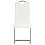 Sillas voladizas de comedor 6 unidades cuero sintético blanco de vidaXL, Sillas de comedor - Ref: Foro24-275464, Precio: 348,...