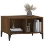 Mesa de centro madera contrachapada marrón roble 60x50x36,5 cm de vidaXL, Mesas de centro - Ref: Foro24-821043, Precio: 32,80...