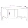 Mesa de centro madera contrachapada marrón roble 60x50x36,5 cm de vidaXL, Mesas de centro - Ref: Foro24-821043, Precio: 32,80...