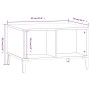 Mesa de centro madera contrachapada marrón roble 60x50x36,5 cm de vidaXL, Mesas de centro - Ref: Foro24-821043, Precio: 32,80...