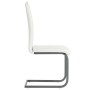 Sillas voladizas de comedor 6 unidades cuero sintético blanco de vidaXL, Sillas de comedor - Ref: Foro24-275464, Precio: 348,...