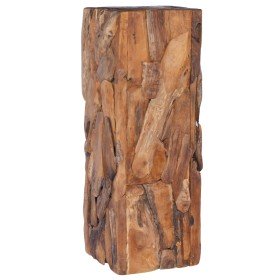 Mesa auxiliar de madera maciza de teca 30x30x80 cm en Mesas auxiliares | Comprar online en Foru.es