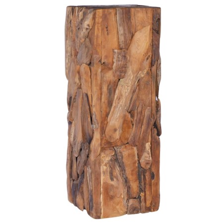 Mesa auxiliar de madera maciza de teca 30x30x80 cm en Mesas auxiliares | Comprar online en Foru.es