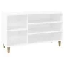 Mueble zapatero madera contrachapada blanco 102x36x60 cm de vidaXL, Zapateros y organizadores de calzado - Ref: Foro24-819740...