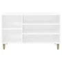 Mueble zapatero madera contrachapada blanco 102x36x60 cm de vidaXL, Zapateros y organizadores de calzado - Ref: Foro24-819740...