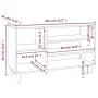 Mueble zapatero madera contrachapada blanco 102x36x60 cm de vidaXL, Zapateros y organizadores de calzado - Ref: Foro24-819740...