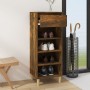 Mueble zapatero madera contrachapada roble ahumado 40x36x105 cm de vidaXL, Zapateros y organizadores de calzado - Ref: Foro24...