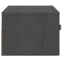Mesita de noche de pared gris 40x29,5x22 cm de vidaXL, Taquillas y armarios de almacenamiento - Ref: Foro24-820990, Precio: 3...