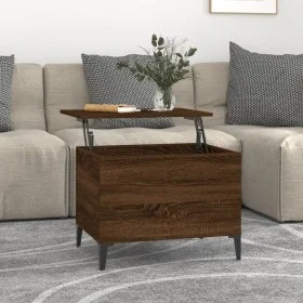 Plywood oak brown coffee table 60x44.5x45 cm by vidaXL, Coffee table - Ref: Foro24-819579, Price: 58,18 €, Discount: %