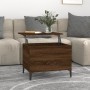 Mesa de centro madera contrachapada roble marrón 60x44,5x45 cm de vidaXL, Mesas de centro - Ref: Foro24-819579, Precio: 58,87...