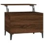 Plywood oak brown coffee table 60x44.5x45 cm by vidaXL, Coffee table - Ref: Foro24-819579, Price: 58,18 €, Discount: %