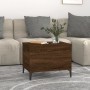 Mesa de centro madera contrachapada roble marrón 60x44,5x45 cm de vidaXL, Mesas de centro - Ref: Foro24-819579, Precio: 58,87...