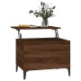 Mesa de centro madera contrachapada roble marrón 60x44,5x45 cm de vidaXL, Mesas de centro - Ref: Foro24-819579, Precio: 58,87...