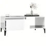Glossy white plywood coffee table 90x50x36.5 cm by vidaXL, Coffee table - Ref: Foro24-821054, Price: 49,21 €, Discount: %