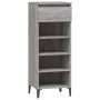 Mueble zapatero madera contrachapada gris Sonoma 40x36x105 cm de vidaXL, Zapateros y organizadores de calzado - Ref: Foro24-8...