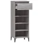Mueble zapatero madera contrachapada gris Sonoma 40x36x105 cm de vidaXL, Zapateros y organizadores de calzado - Ref: Foro24-8...