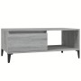Mesa de centro madera contrachapada gris Sonoma 90x50x36,5 cm de vidaXL, Mesas de centro - Ref: Foro24-821058, Precio: 74,64 ...