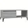 Mesa de centro madera contrachapada gris Sonoma 90x50x36,5 cm de vidaXL, Mesas de centro - Ref: Foro24-821058, Precio: 73,73 ...