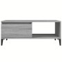 Mesa de centro madera contrachapada gris Sonoma 90x50x36,5 cm de vidaXL, Mesas de centro - Ref: Foro24-821058, Precio: 74,64 ...
