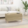 Mesa de centro madera contrachapada roble Sonoma 90x44,5x45 cm de vidaXL, Mesas de centro - Ref: Foro24-819583, Precio: 64,64...