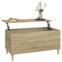 Mesa de centro madera contrachapada roble Sonoma 90x44,5x45 cm de vidaXL, Mesas de centro - Ref: Foro24-819583, Precio: 64,64...