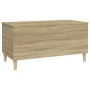 Mesa de centro madera contrachapada roble Sonoma 90x44,5x45 cm de vidaXL, Mesas de centro - Ref: Foro24-819583, Precio: 64,64...