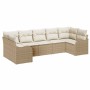Conjunto de sofá de jardín Beige ratán sintético en Sofás de exterior | Comprar online en Foru.es