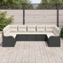 Conjunto de sofá de jardín 9 pcs Negro ratán sintético en Sofás de exterior | Comprar online en Foru.es