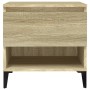 Mesa auxiliar madera contrachapada roble Sonoma 50x46x50 cm de vidaXL, Mesas auxiliares - Ref: Foro24-819554, Precio: 46,23 €...