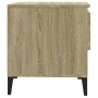 Mesa auxiliar madera contrachapada roble Sonoma 50x46x50 cm de vidaXL, Mesas auxiliares - Ref: Foro24-819554, Precio: 46,23 €...