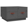 Mesa de centro de madera maciza de pino gris 60x53x35 cm de vidaXL, Mesas de centro - Ref: Foro24-820968, Precio: 84,57 €, De...