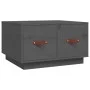 Mesa de centro de madera maciza de pino gris 60x53x35 cm de vidaXL, Mesas de centro - Ref: Foro24-820968, Precio: 71,12 €, De...
