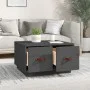 Mesa de centro de madera maciza de pino gris 60x53x35 cm de vidaXL, Mesas de centro - Ref: Foro24-820968, Precio: 71,12 €, De...
