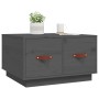 Mesa de centro de madera maciza de pino gris 60x53x35 cm de vidaXL, Mesas de centro - Ref: Foro24-820968, Precio: 84,57 €, De...