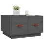 Mesa de centro de madera maciza de pino gris 60x53x35 cm de vidaXL, Mesas de centro - Ref: Foro24-820968, Precio: 71,12 €, De...