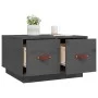 Mesa de centro de madera maciza de pino gris 60x53x35 cm de vidaXL, Mesas de centro - Ref: Foro24-820968, Precio: 71,12 €, De...