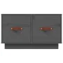Mesa de centro de madera maciza de pino gris 60x53x35 cm de vidaXL, Mesas de centro - Ref: Foro24-820968, Precio: 71,12 €, De...