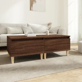 Side tables 2 units brown oak plywood 50x46x35 cm by vidaXL, Side tables - Ref: Foro24-819515, Price: 55,58 €, Discount: %