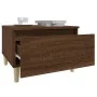 Side tables 2 units brown oak plywood 50x46x35 cm by vidaXL, Side tables - Ref: Foro24-819515, Price: 55,58 €, Discount: %