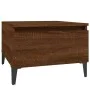 Mesa auxiliar madera contrachapada roble marrón 50x46x35 cm de vidaXL, Mesas auxiliares - Ref: Foro24-819530, Precio: 33,89 €...