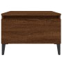 Mesa auxiliar madera contrachapada roble marrón 50x46x35 cm de vidaXL, Mesas auxiliares - Ref: Foro24-819530, Precio: 34,17 €...