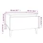 Mesa auxiliar madera contrachapada roble marrón 50x46x35 cm de vidaXL, Mesas auxiliares - Ref: Foro24-819530, Precio: 33,89 €...